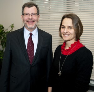 1Candance Doerr-Stevens and President Kaler