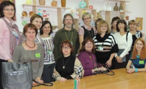 ICI's Brian Abery (center) and Renáta Tichá (to his right) working with educators in Siberia to improve inclusion of children with cognitive disabilities in schools.