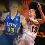 Lindsay Whalen in Lynx and U of M uniform, action shots