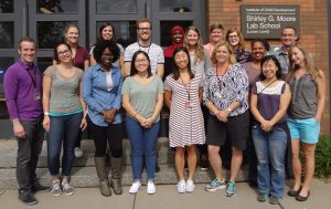 The Lab School staff welcome students on the first day of class for 2016-17.