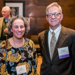 Jodi Dworkin, interim Department Head, professor and extension specialist, with Michael Leimbach, another CEHD Distinguished Alumni honoree.