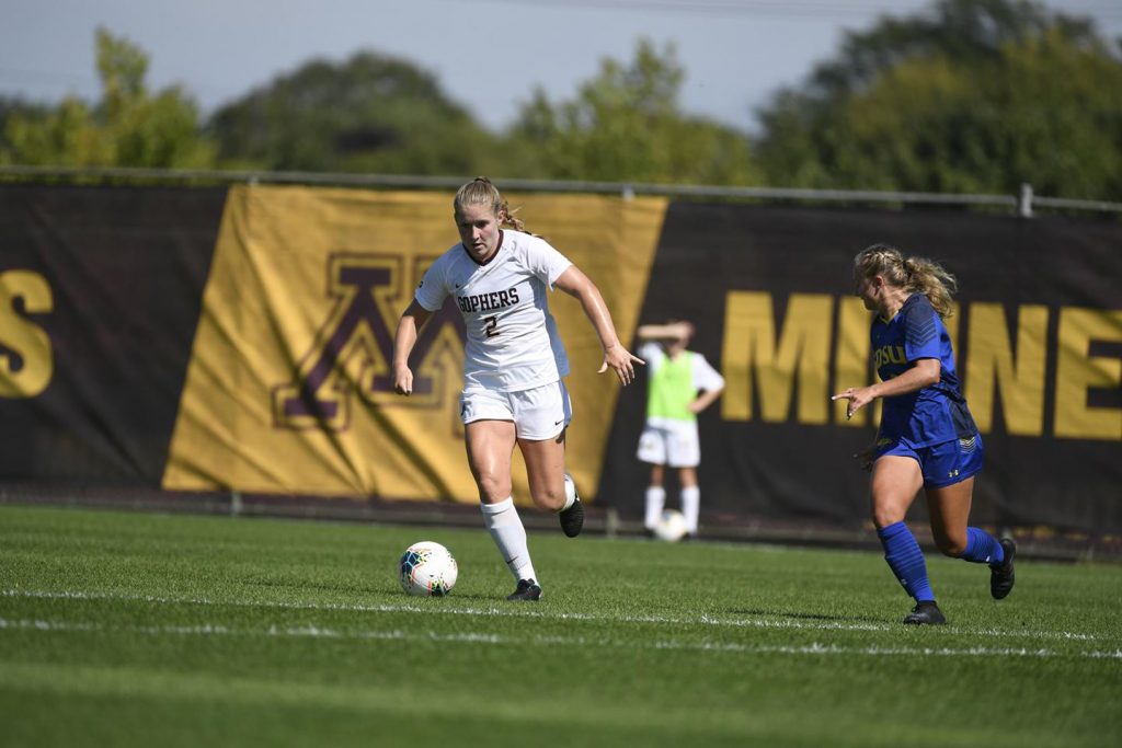 Mackenzie Langdok plays soccer for the Gophers.